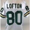 James Lofton Jersey Green Bay Packers Custom Throwback Football White