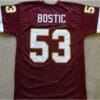 Jeff Bostic Jersey Washington Redskins Custom Throwback Football Burgandy