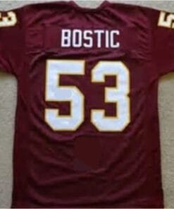 Jeff Bostic Jersey Washington Redskins Custom Throwback Football Burgandy