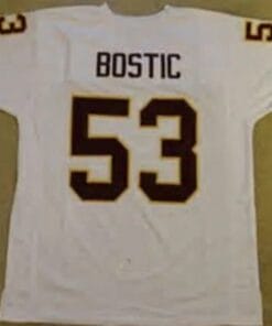 Jeff Bostic Jersey Washington Redskins Custom Throwback Football White