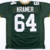 Jerry Kramer Jersey Green Bay Packers Custom Throwback Football Green