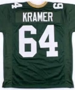 Jerry Kramer Jersey Green Bay Packers Custom Throwback Football Green