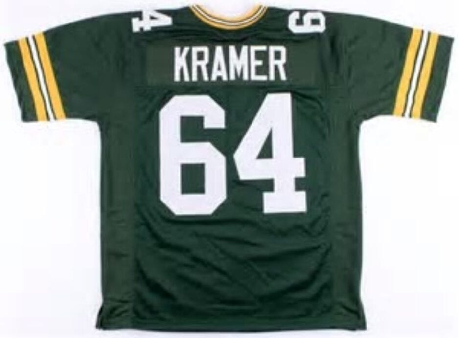 Jerry Kramer Jersey Green Bay Packers Custom Throwback Football Green 8 Jerry Kramer Jersey Green Bay Packers Custom Throwback Football Green