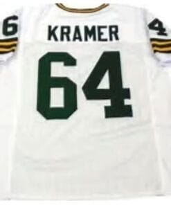 Jerry Kramer Jersey Green Bay Packers Custom Throwback Football White