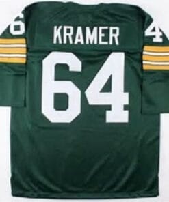 Jerry Kramer Jersey Green Bay Packers Long Sleeve Vintage Style Custom Throwback Football
