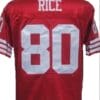 Jerry Rice Jersey San Francisco 49ers Custom Throwback Football Red