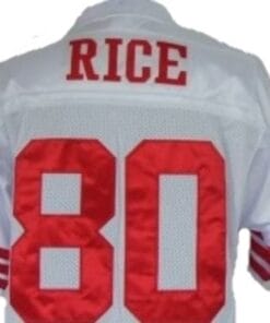 Jerry Rice Jersey San Francisco 49ers Custom Throwback Football White