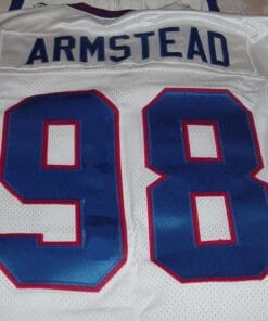 Jessie Armstead Jersey New York Giants Custom Throwback Football White