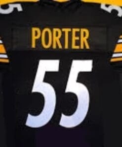 Joey Porter Jersey Pittsburgh Steelers Custom Throwback Football Black