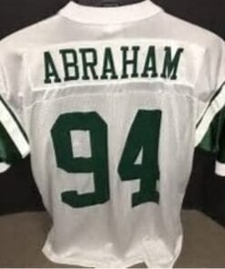 John Abraham Jersey New York Jets Custom Throwback Football White