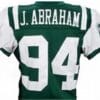John Abraham Jersey New York Jets Custom Throwback Football White Green 4 John Abraham Jersey New York Jets Custom Throwback Football White Green