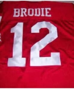 John Brodie Jersey San Francisco 49ers Custom Throwback Football Red