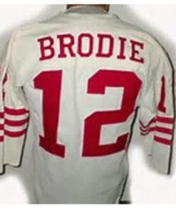 John Brodie Jersey San Francisco 49ers Custom Throwback Football White