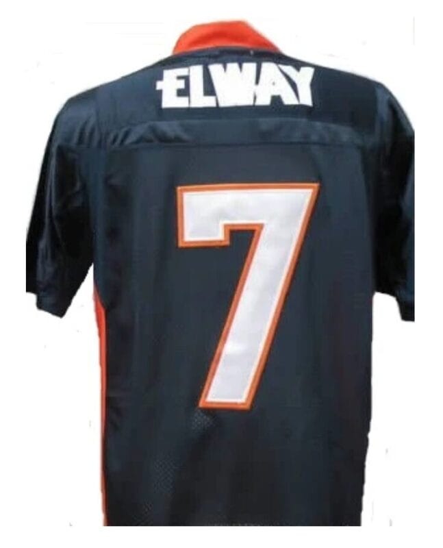 John Elway Jersey Denver Broncos Custom Throwback Football BLue