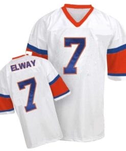 John Elway Jersey Denver Broncos Custom Throwback Football White