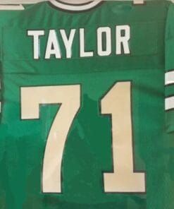 John Taylor Jersey New York Jets 1970's Custom Throwback Football Green