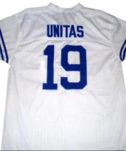 Johnny Unitas Jersey Baltimore Colts Custom Throwback Football White