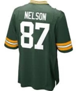 Jordy Nelson Jersey Green Bay Packers Custom Throwback Football Green