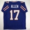 Josh Allen Jersey Buffalo Bills Blue Custom Throwback Football