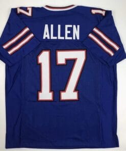 Josh Allen Jersey Buffalo Bills Blue Custom Throwback Football