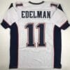 Julian Edelman Jersey New England Patriots Custom Throwback Football White