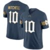 Kris Mitchell Jersey #10 Notre Dame Fighting Irish 2024 Vapor Limited College Football Blue Gray