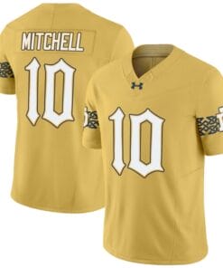 Kris Mitchell Jersey #10 Notre Dame Fighting Irish 2024 Vapor Limited College Football Gold