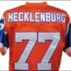 Karl Mecklenburg Jersey Denver Broncos Custom Throwback Football Orange