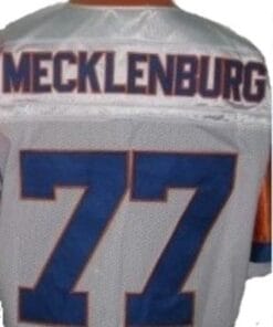 Karl Mecklenburg Jersey Denver Broncos Custom Throwback Football White