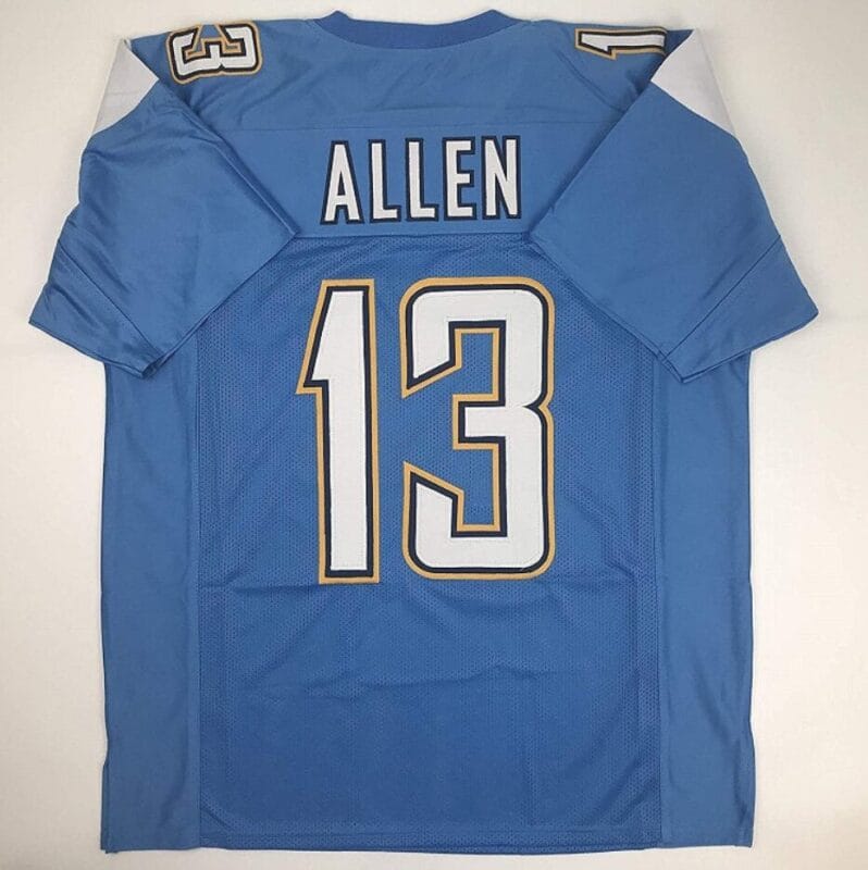 Keenan Allen Jersey Los Angeles Chargers Custom Throwback Football