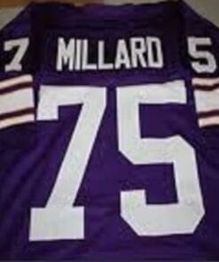 Keith Millard Jersey Minnesota Vikings Custom Throwback Football Purple