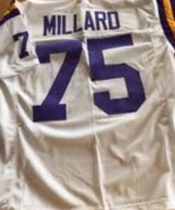 Keith Millard Jersey Minnesota Vikings Custom Throwback Football White