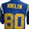 Kellen Winslow Jersey San Diego Chargers Custom Throwback Football Blue