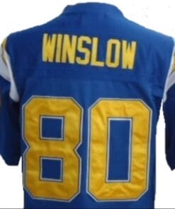 Kellen Winslow Jersey San Diego Chargers Custom Throwback Football Blue