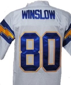 Kellen Winslow Jersey San Diego Chargers Custom Throwback Football White