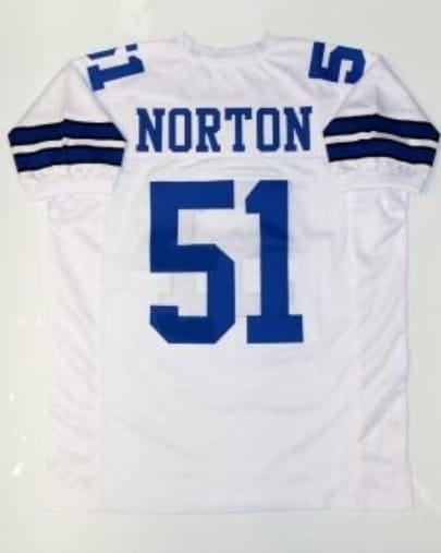 Ken Norton Jr. Jersey Dallas Cowboys Custom Throwback Football White 8 Ken Norton Jr. Jersey Dallas Cowboys Custom Throwback Football White