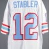 Ken Stabler Jersey Houston Oilers Custom Throwback Football White