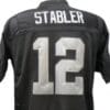 Ken Stabler Jersey Oakland Raiders Custom Throwback Football Black