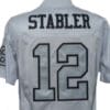 Ken Stabler Jersey Oakland Raiders Custom Throwback Football Silver