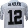 Ken Stabler Jersey Oakland Raiders Custom Throwback Football White