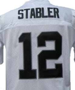 Ken Stabler Jersey Oakland Raiders Custom Throwback Football White