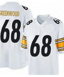 LC Greenwood Jersey Pittsburgh Steelers Custom Throwback Football White