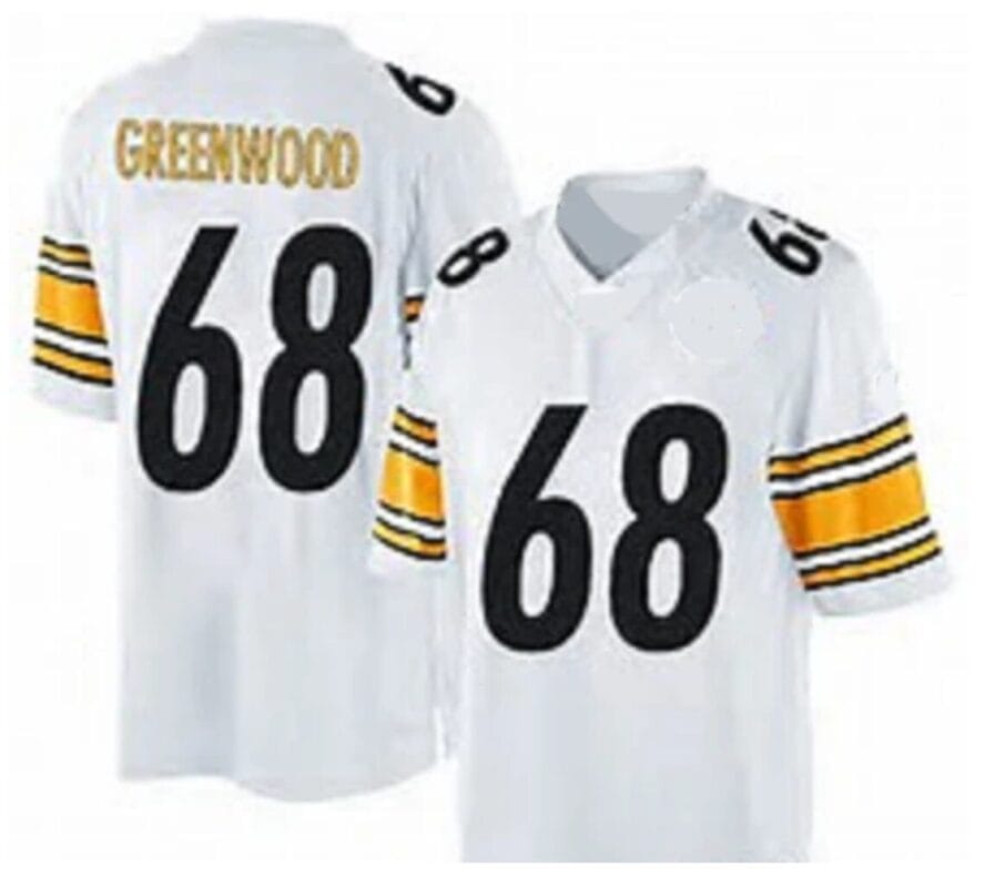 LC Greenwood Jersey Pittsburgh Steelers Custom Throwback Football White