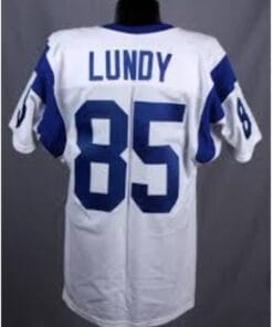 Lamar Lundy Jersey Los Angeles Rams Custom Throwback Football White