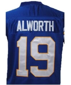 Lance Alworth Jersey San Diego Chargers Custom Throwback Football Dark Blue