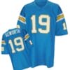 Lance Alworth Jersey San Diego Chargers Custom Throwback Football Powder Blue