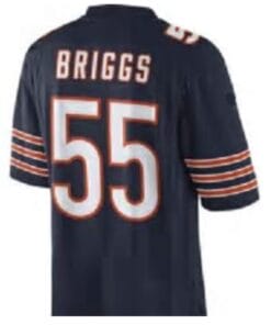 Lance Briggs Jersey Chicago Bears Custom Throwback Football Navy