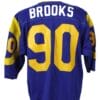 Larry Brooks Jersey Los Angeles Rams Custom Throwback Football Blue