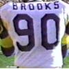 Larry Brooks Jersey Los Angeles Rams Custom Throwback Football White