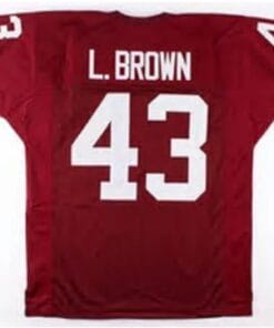 Larry Brown Jersey Washington Redskins Custom Throwback Football Burgandy